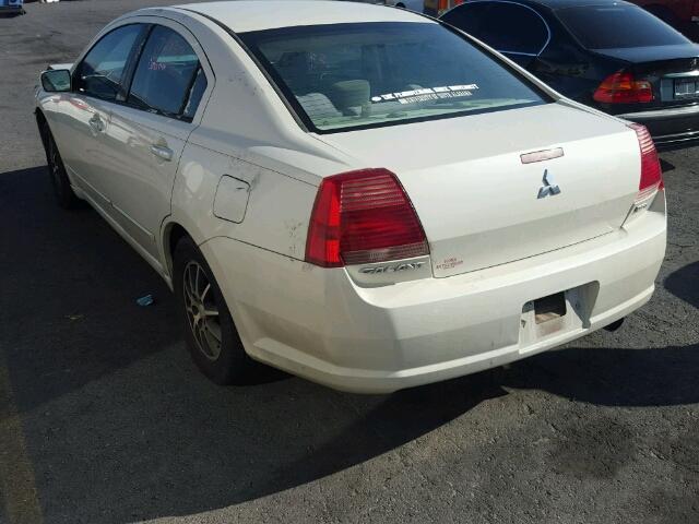 4A3AB36F24E100943 - 2004 MITSUBISHI GALANT WHITE photo 3