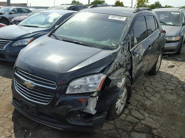 KL7CJLSB3GB654514 - 2016 CHEVROLET TRAX 1LT BLACK photo 2