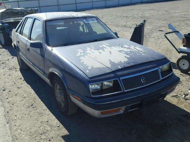 1C3BH48K1KN535802 - 1989 CHRYSLER LEBARON BLUE photo 1