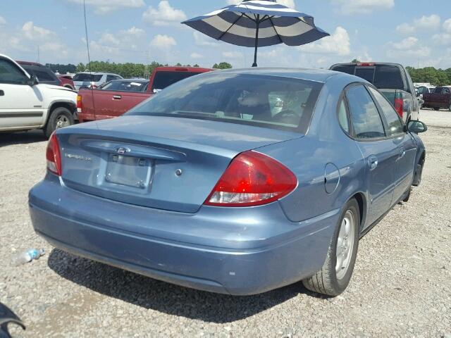 1FAFP53U15A192988 - 2005 FORD TAURUS SE BLUE photo 4