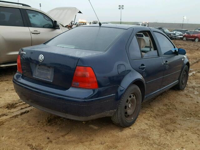 3VWSB69M01M222111 - 2001 VOLKSWAGEN JETTA GLS BLUE photo 4