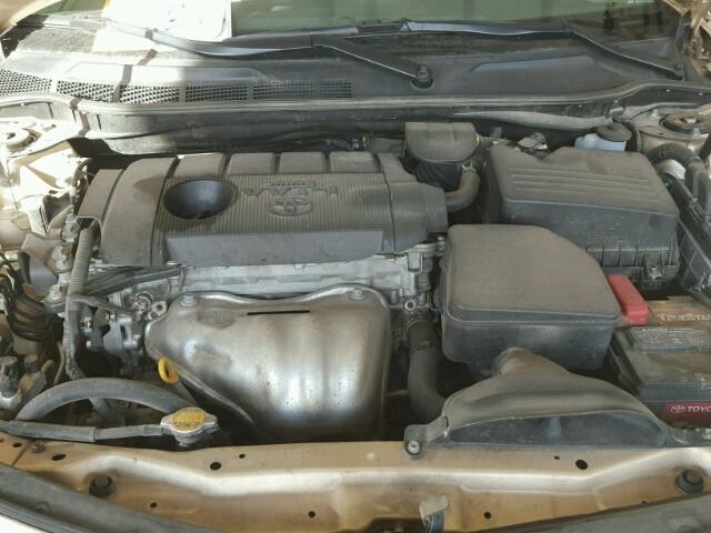 4T4BF3EK5AR076876 - 2010 TOYOTA CAMRY BASE GOLD photo 7