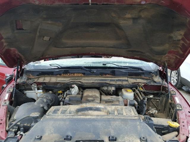 3C6UD5DL1CG158622 - 2012 DODGE RAM 2500 S MAROON photo 7