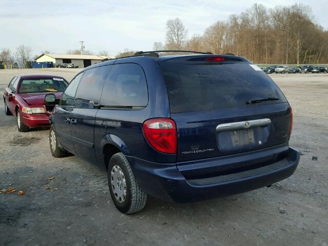 2C4GP44R94R520946 - 2004 CHRYSLER TOWN & COU BLUE photo 3