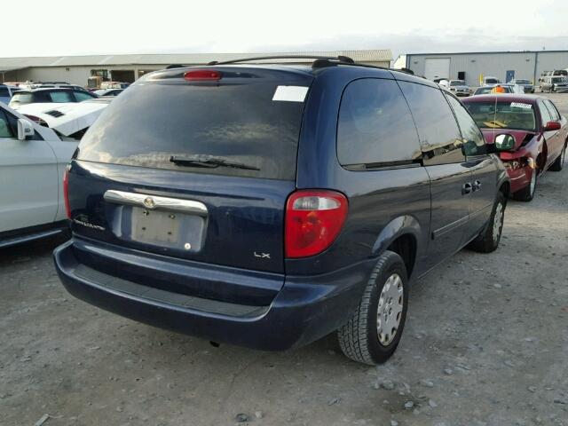 2C4GP44R94R520946 - 2004 CHRYSLER TOWN & COU BLUE photo 4