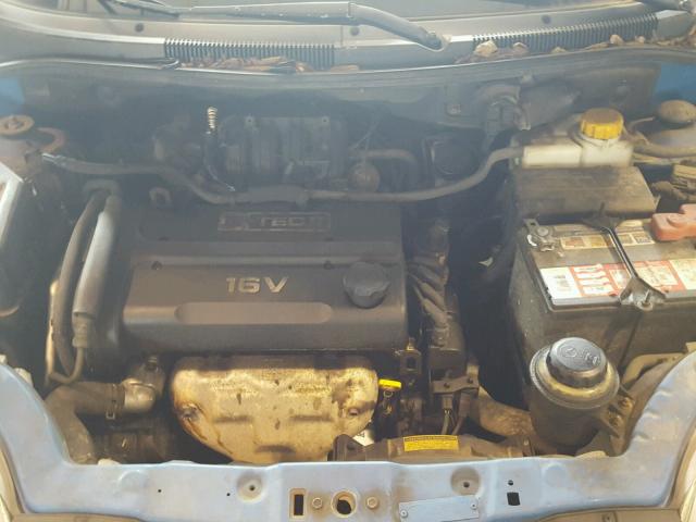 KL1TD66696B546557 - 2006 CHEVROLET AVEO BASE Көк фото 7