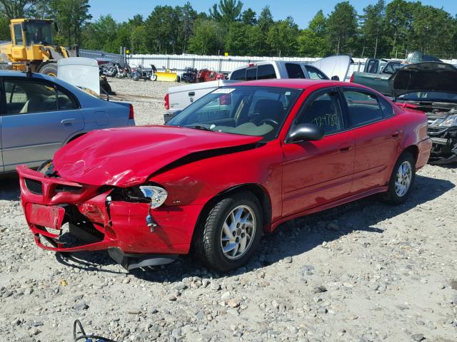 1G2NF52E24C252223 - 2004 PONTIAC GRAND AM S წითელი ფოტო 2