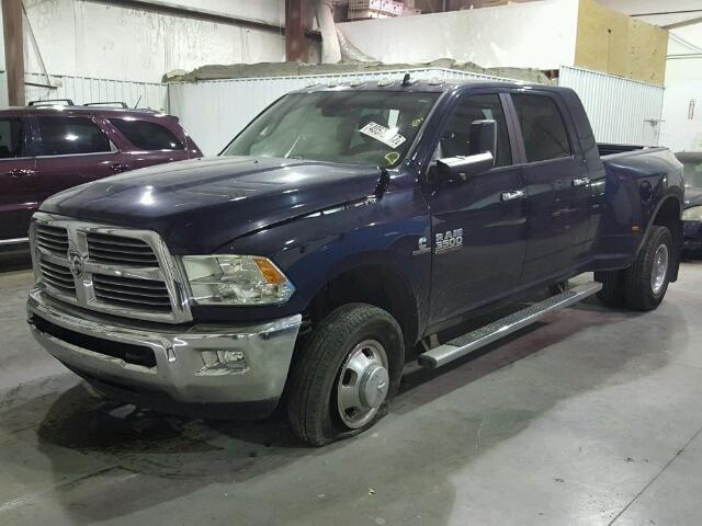 3C63RRLL6FG638018 - 2015 RAM 3500 SLT BLUE photo 2