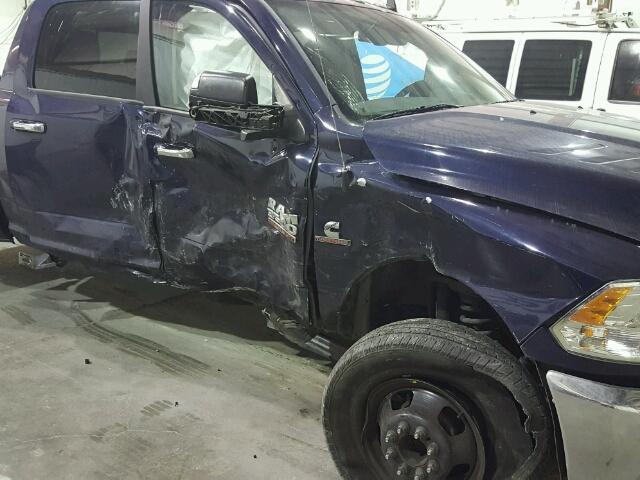 3C63RRLL6FG638018 - 2015 RAM 3500 SLT BLUE photo 9