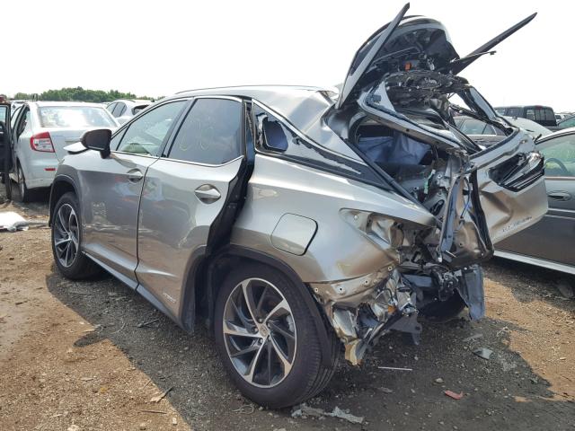 2T2BGMCA3HC012866 - 2017 LEXUS RX 450H GRAY photo 3