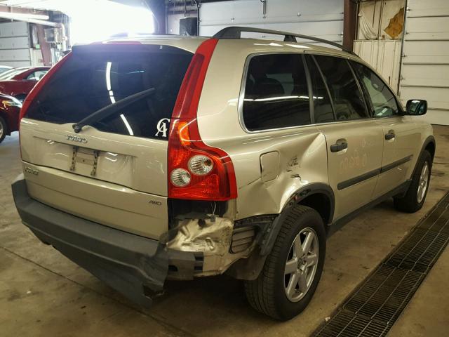 YV4CZ592261236699 - 2006 VOLVO XC90 GOLD photo 4