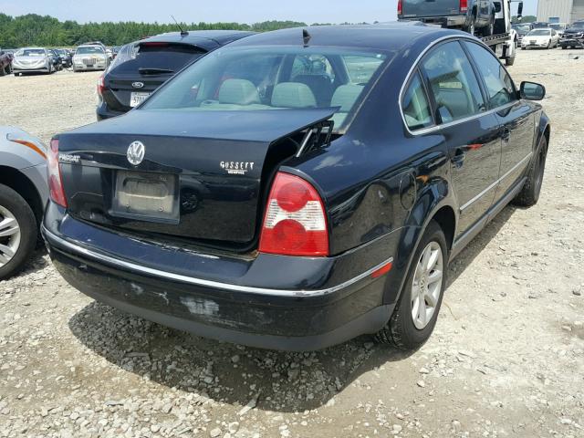 WVWPD63B64E036688 - 2004 VOLKSWAGEN PASSAT GLS BLACK photo 4