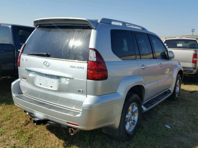 JTJBT20X390175118 - 2009 LEXUS GX SILVER photo 4