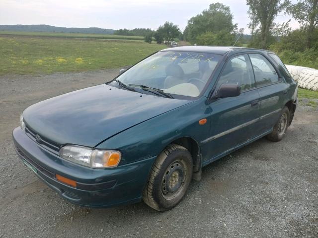 JF1GF2442PK810210 - 1993 SUBARU IMPREZA L GREEN photo 2