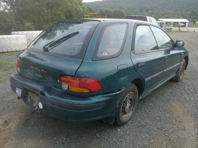 JF1GF2442PK810210 - 1993 SUBARU IMPREZA L GREEN photo 4