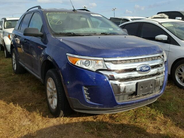 2FMDK3GC6EBB38043 - 2014 FORD EDGE SE BLUE photo 1