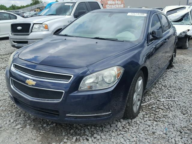 1G1ZB5EB7AF162854 - 2010 CHEVROLET MALIBU LS BLUE photo 2