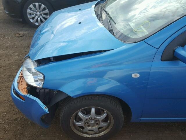 KL1TG66626B650413 - 2006 CHEVROLET AVEO LT BLUE photo 9