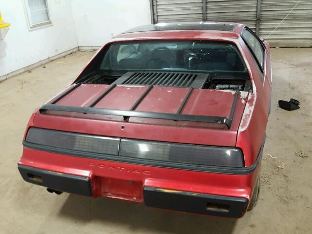 1G2AM37RXEP325515 - 1984 PONTIAC FIERO SPOR RED photo 6