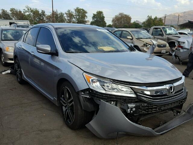 1HGCR2F52GA204063 - 2016 HONDA ACCORD SPO SILVER photo 1