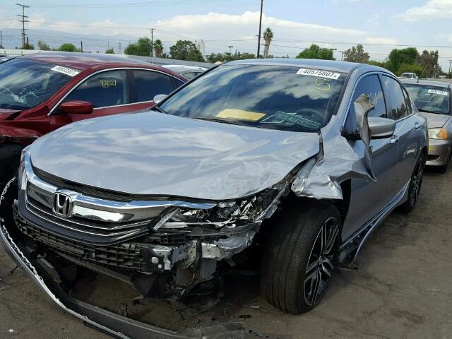 1HGCR2F52GA204063 - 2016 HONDA ACCORD SPO SILVER photo 2