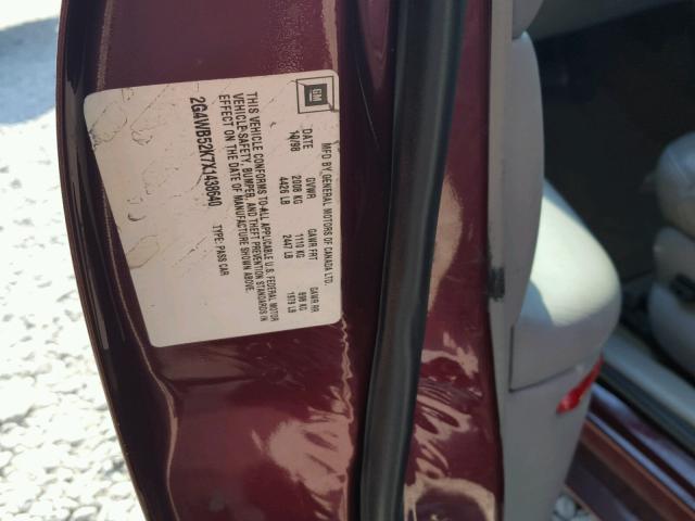 2G4WB52K7X1438640 - 1999 BUICK REGAL LS 红色 照片 10