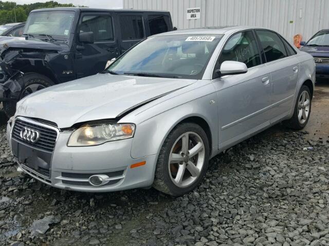 WAUDH78E67A222921 - 2007 AUDI A4 3.2 QUA SILVER photo 2