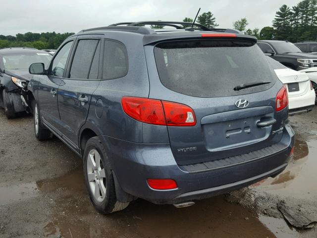 5NMSH13E99H266936 - 2009 HYUNDAI SANTA FE S BLUE photo 3