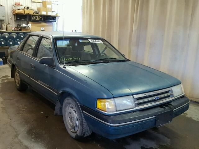 2FAPP36X7MB169278 - 1991 FORD TEMPO GL GREEN photo 1