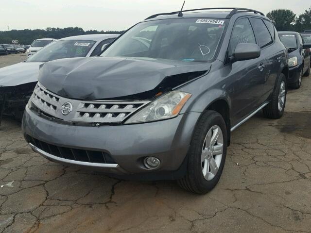 JN8AZ08T47W514065 - 2007 NISSAN MURANO SL GRAY photo 2