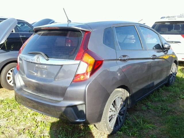 3HGGK5H83FM785105 - 2015 HONDA FIT GRAY photo 4