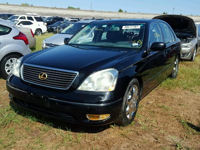 JTHBN30F030107214 - 2003 LEXUS LS 430 BLACK photo 2