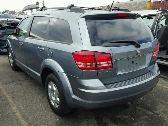 3D4GG47B59T606406 - 2009 DODGE JOURNEY SE GRAY photo 3