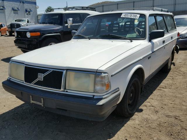 YV1AA8256M1908357 - 1991 VOLVO 240 WHITE photo 2