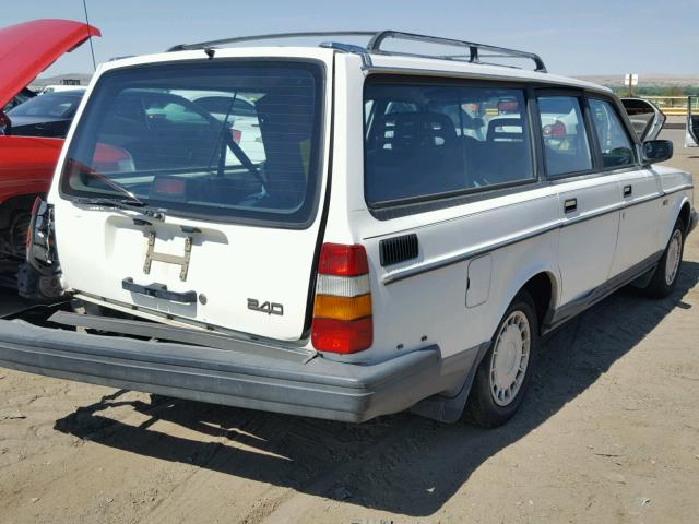 YV1AA8256M1908357 - 1991 VOLVO 240 WHITE photo 4