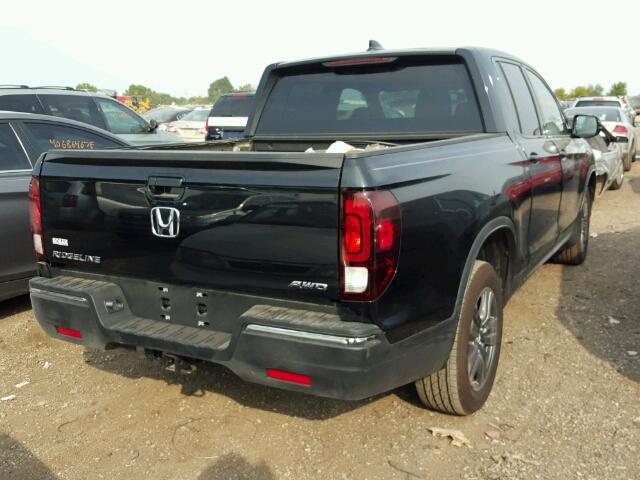 5FPYK3F11HB023404 - 2017 HONDA RIDGELINE BLACK photo 4