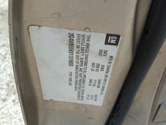 2G4WB55K911319653 - 2001 BUICK REGAL LS GOLD photo 10