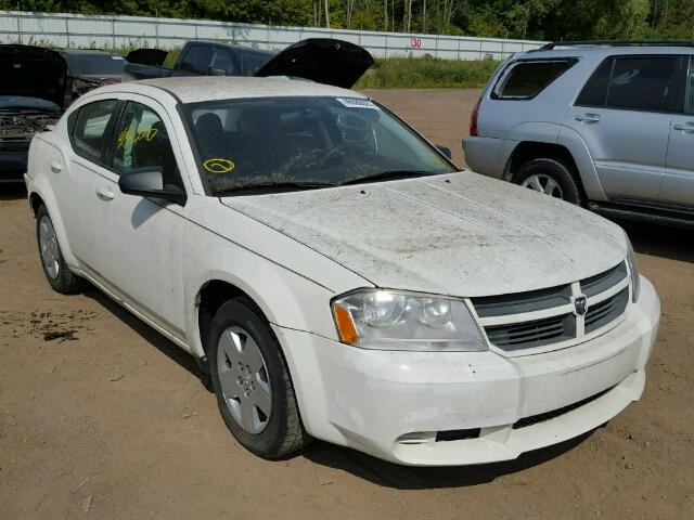 1B3CC4FBXAN133049 - 2010 DODGE AVENGER WHITE photo 1