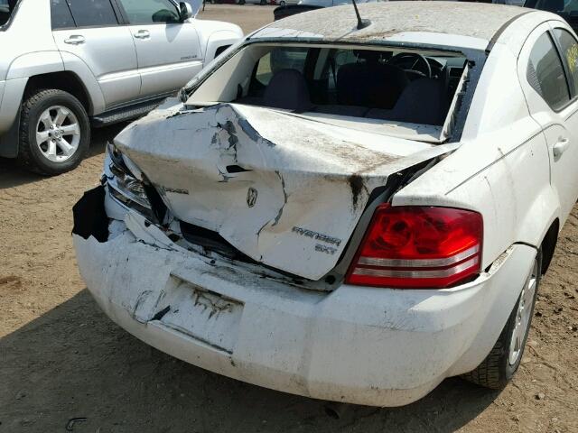 1B3CC4FBXAN133049 - 2010 DODGE AVENGER WHITE photo 9