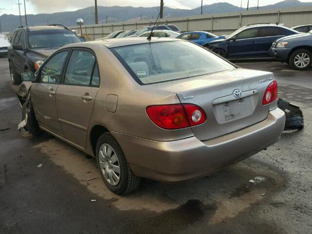 1NXBR38E64Z310888 - 2004 TOYOTA COROLLA CE TAN photo 3