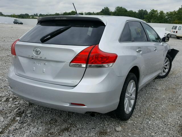 4T3BA3BB1BU022951 - 2011 TOYOTA VENZA BASE SILVER photo 4