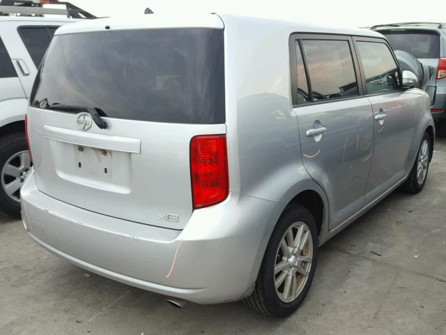 JTLKE50E381053255 - 2008 SCION XB ვერცხლისფერი ფოტო 4