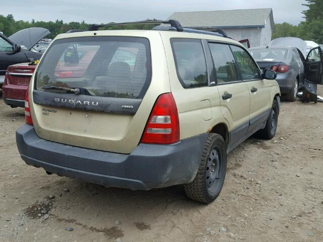 JF1SG63683H751382 - 2003 SUBARU FORESTER 2 GOLD photo 4