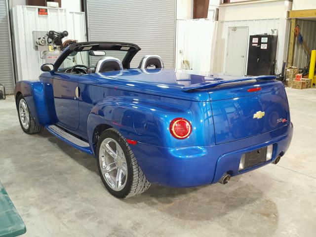 1GCES14H76B122650 - 2006 CHEVROLET SSR BLUE photo 3