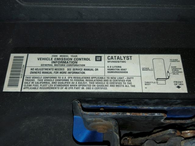 1GCES14H76B122650 - 2006 CHEVROLET SSR 蓝色 照片 9