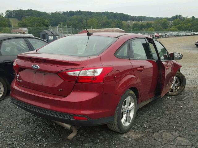 1FADP3F2XDL312229 - 2013 FORD FOCUS SE RED photo 4