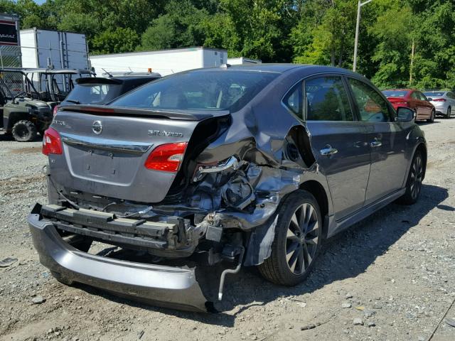 3N1CB7AP2HY252199 - 2017 NISSAN SENTRA SR GRAY photo 4