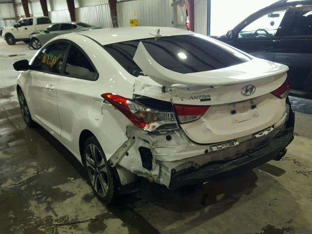 KMHDH6AE5DU015644 - 2013 HYUNDAI ELANTRA CO WHITE photo 3