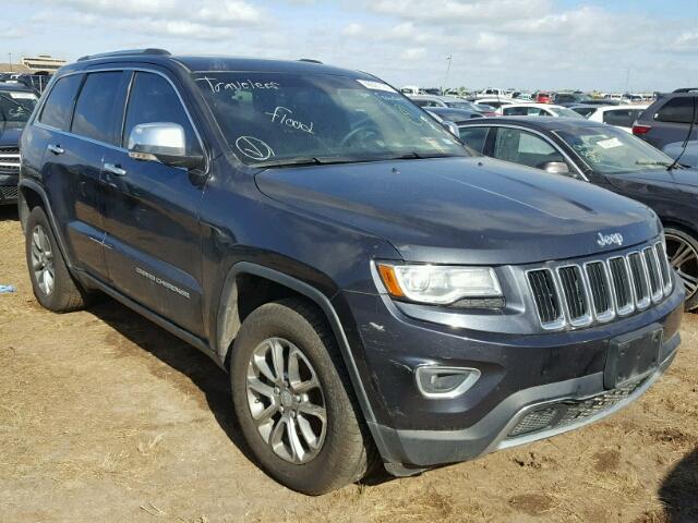 1C4RJEBG7EC270652 - 2014 JEEP GRAND CHER GRAY photo 1