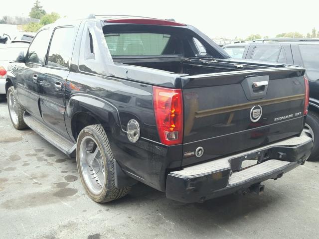 3GYEK63NX2G223004 - 2002 CADILLAC ESCALADE E BLACK photo 3